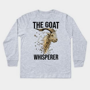 The Goat Whisperer Kids Long Sleeve T-Shirt